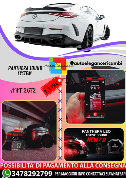 🔥ART.2672 PANTHERA SOUND SYSTEM ADATTO PER MERCEDES-AMG CLE 53 AERO C236🔥 (Copia)