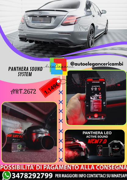 🔥ART.2672 PANTHERA SOUND SYSTEM ADATTO PER MERCEDES-BENZ CLS 53 C257🔥