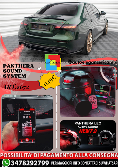 🔥ART.2672 PANTHERA SOUND SYSTEM ADATTO PER MERCEDES-AMG E63 W213 FACELIFT 🔥
