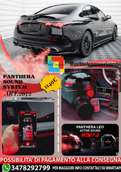 🔥ART.2672 PANTHERA SOUND SYSTEM ADATTO PER MERCEDES-BENZ E AMG-LINE W214🔥