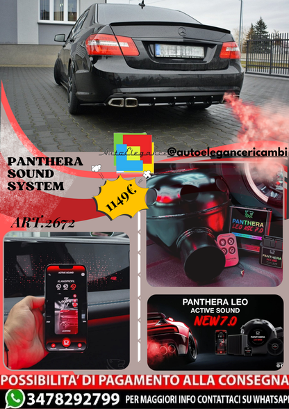 🔥ART.2672 PANTHERA SOUND SYSTEM ADATTO PER MERCEDES-BENZ E63 AMG W212🔥
