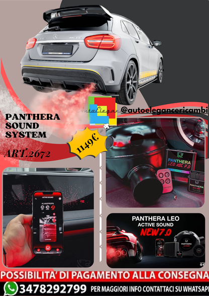 🔥ART.2672 PANTHERA SOUND SYSTEM ADATTO PER MERCEDES-BENZ GLA 45 AMG 🔥