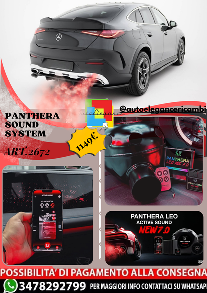 🔥ART.2672 PANTHERA SOUND SYSTEM ADATTO PER MERCEDES-GLC COUPE AMG-LINE C254🔥