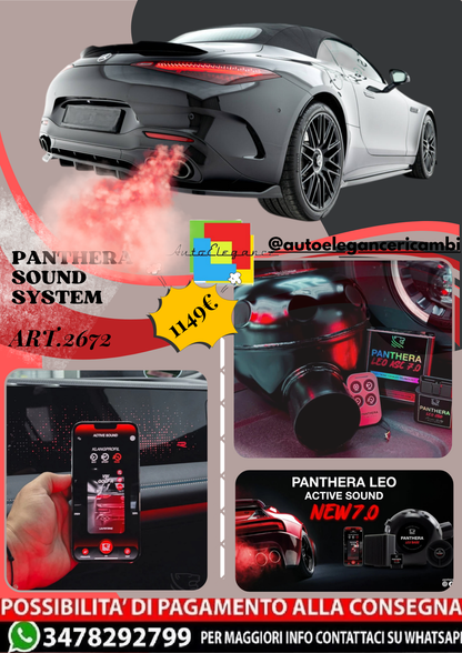 ⭐ART.2672 PANTHERA SOUND SYSTEM ADATTO PER MERCEDES-AMG SL 63 R232⭐