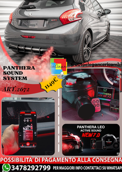 ⭐ART.2672 PANTHERA SOUND SYSTEM ADATTO PER PEUGEOT 208 GTi Mk1⭐