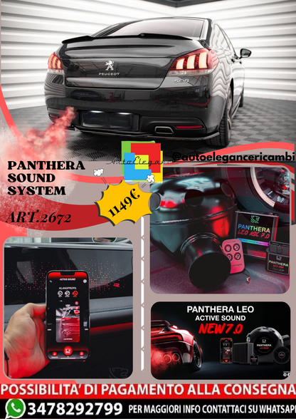 ⭐ART.2672 PANTHERA SOUND SYSTEM ADATTO PER PEUGEOT 508 GT Mk1 Facelift⭐