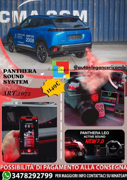 ⭐ART.2672 PANTHERA SOUND SYSTEM ADATTO PER PEUGEOT 2008 Mk2⭐