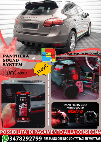 ⭐ART.2672 PANTHERA SOUND SYSTEM ADATTO PER PORSCHE CAYENNE TURBO / STANDARD Mk2⭐