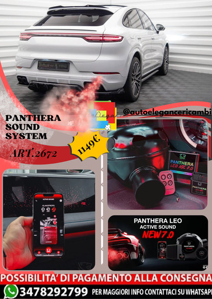⭐ART.2672 PANTHERA SOUND SYSTEM ADATTO PER PORSCHE CAYENNE / COUPE SUV Mk3 ⭐