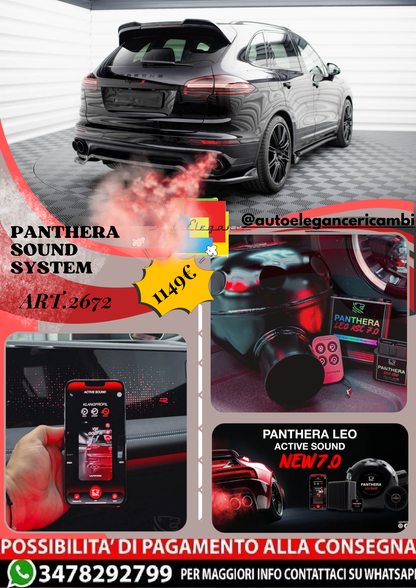 ⭐ART.2672 PANTHERA SOUND SYSTEM ADATTO PER PORSCHE CAYENNE Mk2 FACELIFT⭐