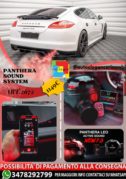 ⭐ART.2672 PANTHERA SOUND SYSTEM ADATTO PER PORSCHE PANAMERA TURBO 970⭐