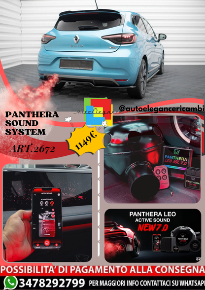 ⭐ART.2672 PANTHERA SOUND SYSTEM ADATTO PER RENAULT CLIO R.S. LINE Mk5⭐