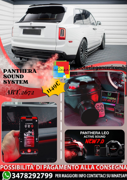 ⭐ART.2672 PANTHERA SOUND SYSTEM ADATTO PER ROLLS ROYCE CULLINAN⭐