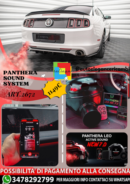 ⭐ART.2672 PANTHERA SOUND SYSTEM ADATTO PER  FORD MUSTANG Mk5 FACELIFT⭐