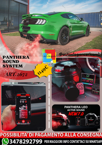 ⭐ART.2672 PANTHERA SOUND SYSTEM ADATTO PER  FORD MUSTANG GT Mk6 FACELIFT⭐