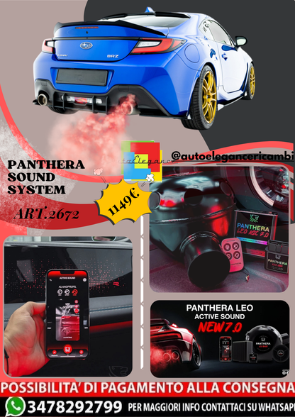 ⭐ART.2672 PANTHERA SOUND SYSTEM ADATTO PER  SUBARU BRZ Mk2⭐