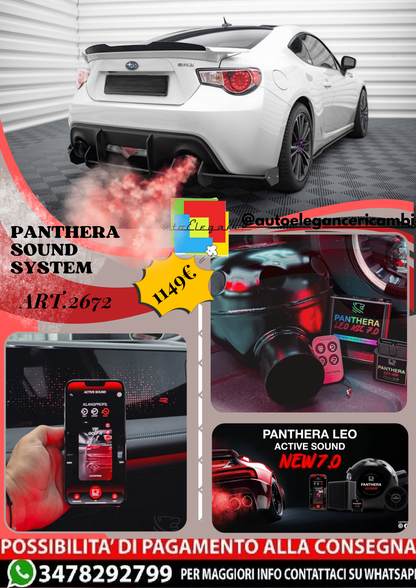 ⭐ART.2672 PANTHERA SOUND SYSTEM ADATTO PER  SUBARU BRZ Mk1 / Mk1 FACELIFT⭐