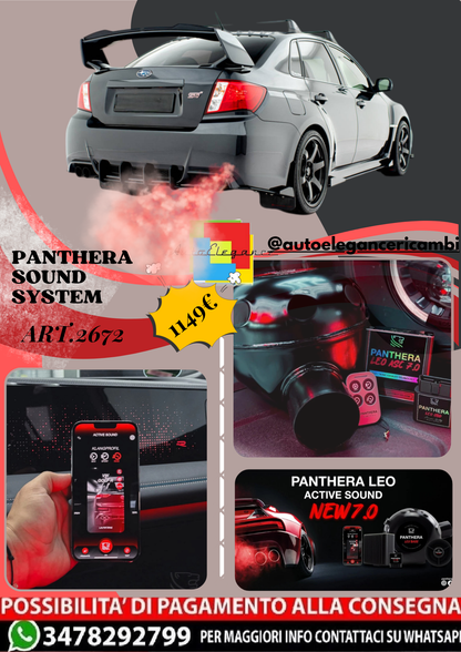 ⭐ART.2672 PANTHERA SOUND SYSTEM ADATTO PER  SUBARU IMPREZA WRX STI Mk3 FACELIFT⭐