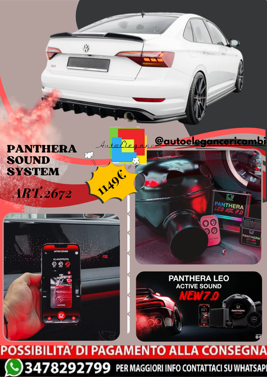 ⭐ART.2672 PANTHERA SOUND SYSTEM ADATTO PER VOLKSWAGEN JETTA GLI Mk7⭐