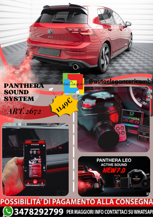 ⭐ART.2672 PANTHERA SOUND SYSTEM ADATTO PER VOLKSWAGEN GOLF GTI Mk8⭐