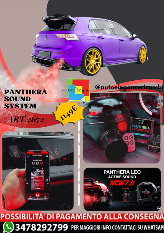 ⭐ART.2672 PANTHERA SOUND SYSTEM ADATTO PER VW GOLF R HATCHBACK Mk8 FACELIFT⭐ (Copia)