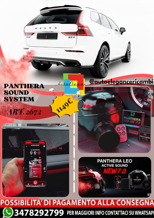 ⭐ART.2672 PANTHERA SOUND SYSTEM ADATTO PER VOLVO XC60 Mk2 R-DESIGN ⭐