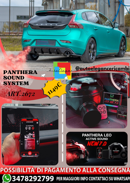 ⭐ART.2672 PANTHERA SOUND SYSTEM ADATTO PER VOLVO  V40 R-DESIGN⭐