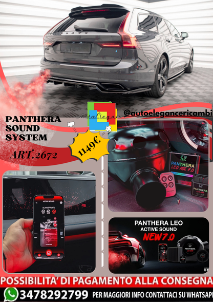 ⭐ART.2672 PANTHERA SOUND SYSTEM ADATTO PER VOLVO V90 / S90 R-DESIGN Mk2⭐