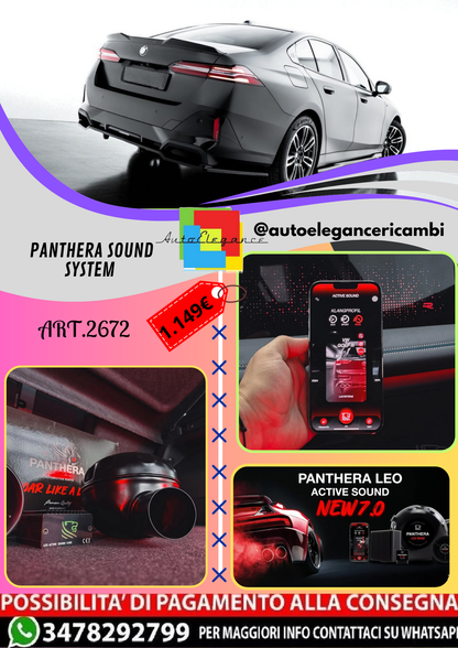 🔥ART.2672 PANTHERA SOUND SYSTEM ADATTO PER  BMW 5 M-PACK SEDAN🔥