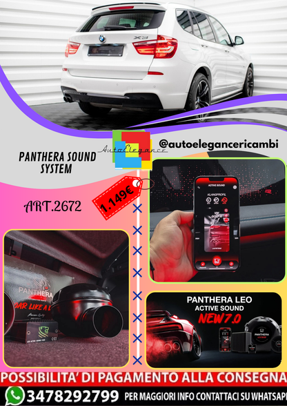 🔥ART.2672 PANTHERA SOUND SYSTEM ADATTO PER  BMW X3 M-PACK 🔥