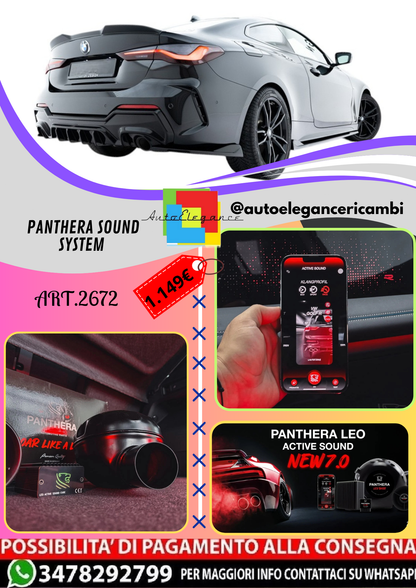 🔥ART.2672 PANTHERA SOUND SYSTEM ADATTO PER  BMW 4 M-PACK COUPE🔥