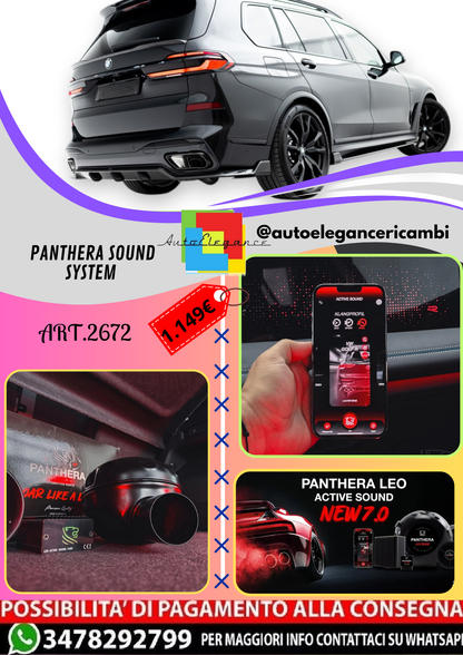 🔥ART.2672 PANTHERA SOUND SYSTEM ADATTO PER  BMW X7 M-PACK🔥