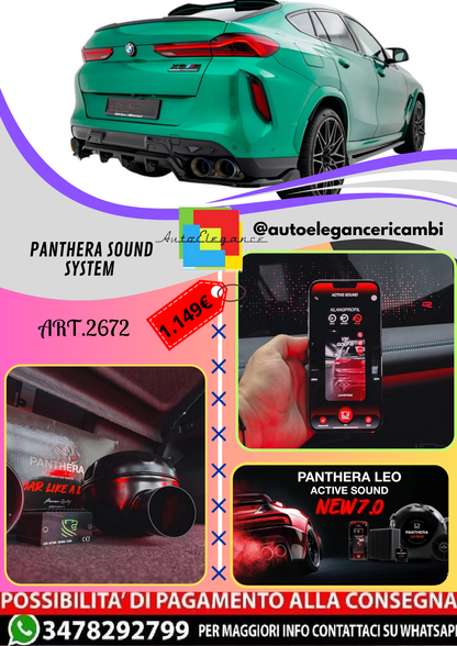 🔥ART.2672 PANTHERA SOUND SYSTEM ADATTO PER  BMW  X6🔥