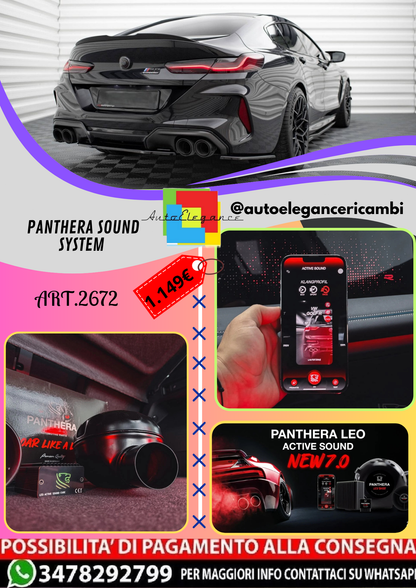 🔥ART.2672 PANTHERA SOUND SYSTEM ADATTO PER  BMW M8 GRAN COUPE🔥