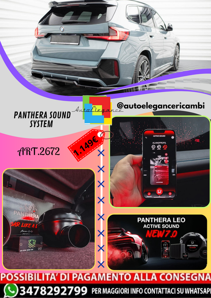 🔥ART.2672 PANTHERA SOUND SYSTEM ADATTO PER BMW X1 M-PACK🔥
