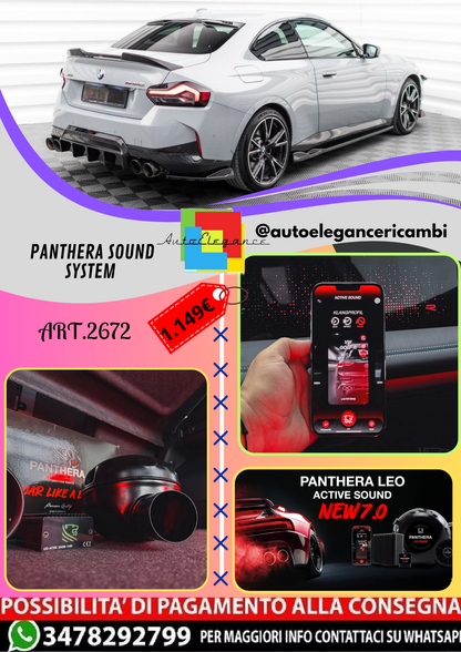 🔥ART.2672 PANTHERA SOUND SYSTEM ADATTO PER BMW  M240i COUPE G42🔥