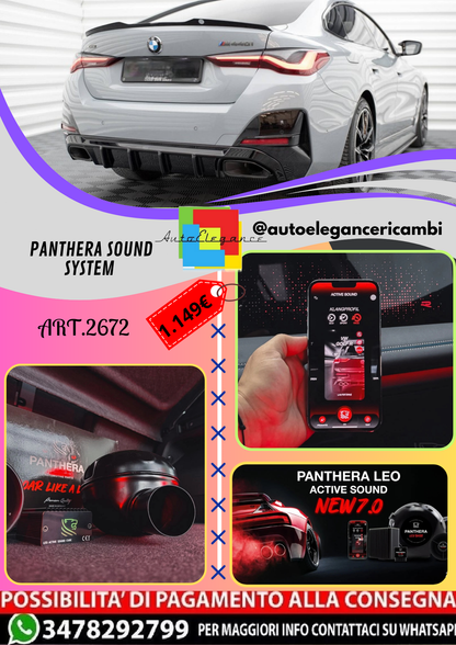 🔥ART.2672 PANTHERA SOUND SYSTEM ADATTO PER BMW M440i GRAN COUPE G26🔥