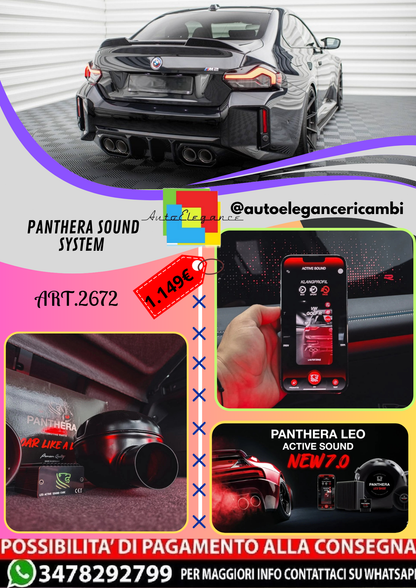 🔥ART.2672 PANTHERA SOUND SYSTEM ADATTO PER BMW  M2 G87🔥
