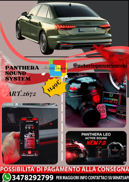 🎀ART.2672 PANTHERA SOUND SYSTEM ADATTO PER AUDI A4 (2020)🎀