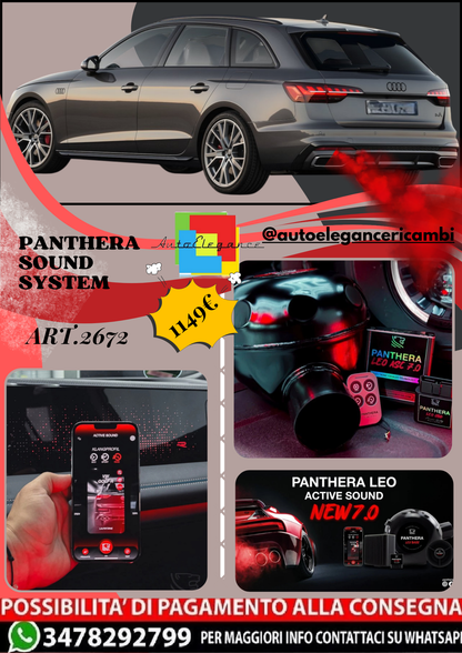 🎀ART.2672 PANTHERA SOUND SYSTEM ADATTO PER AUDI A4 AVANT (2020)🎀
