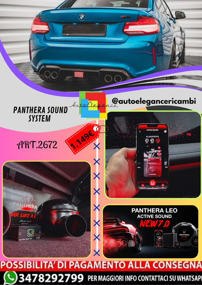 🔥ART.2672 PANTHERA SOUND SYSTEM ADATTO PER BMW M2🔥