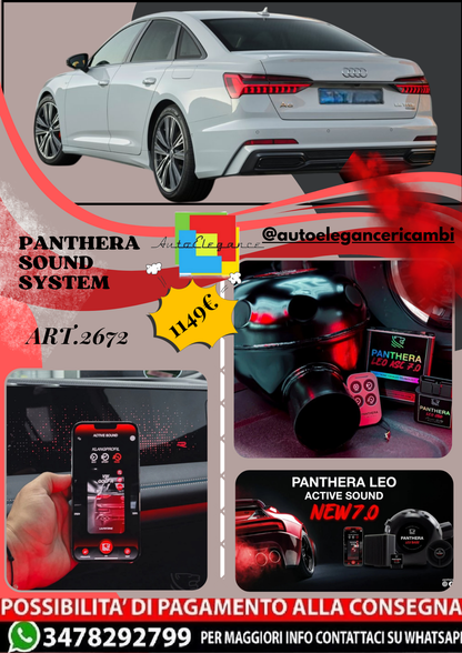 🎀ART.2672 PANTHERA SOUND SYSTEM ADATTO PER Audi A6 55 TFSI e Quattro (2020)🎀
