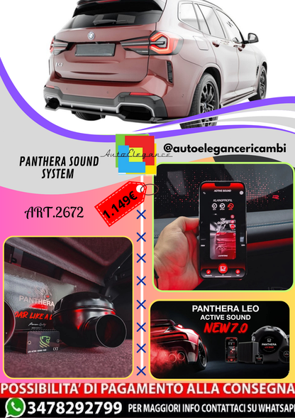 🔥ART.2672 PANTHERA SOUND SYSTEM ADATTO PER BMW iX3 M-PACK🔥