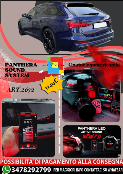 🎀ART.2672 PANTHERA SOUND SYSTEM ADATTO PER Audi A6 Avant 55 TFSI  (2020)🎀