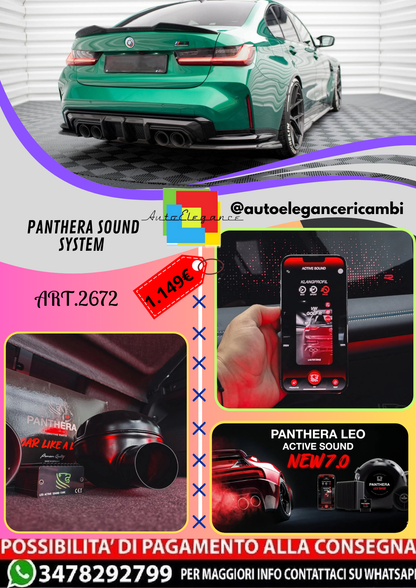 🔥ART.2672 PANTHERA SOUND SYSTEM ADATTO PER BMW M3 SEDAN / TOURING🔥