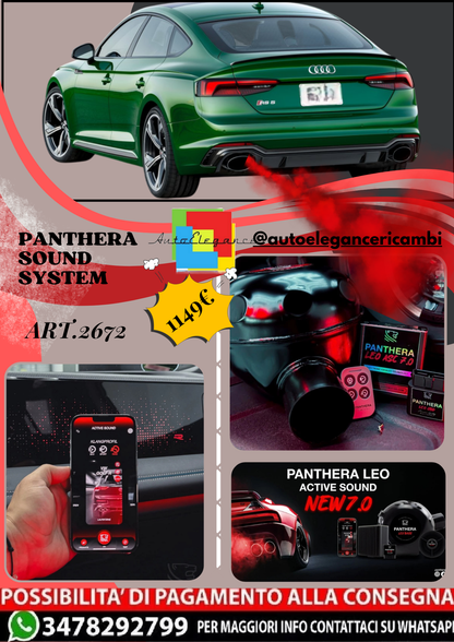 🎀ART.2672 PANTHERA SOUND SYSTEM ADATTO PER Audi RS5 Sportback (2019)🎀