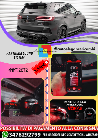 🔥ART.2672 PANTHERA SOUND SYSTEM ADATTO PER BMW   X5M🔥