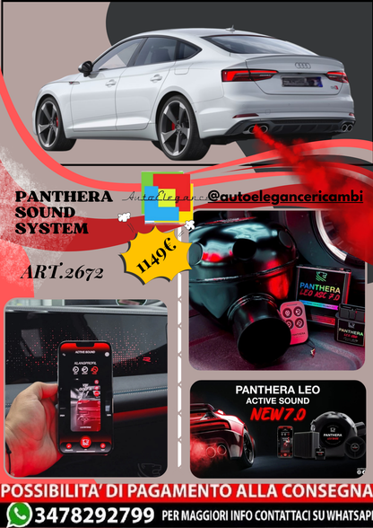 🎀ART.2672 PANTHERA SOUND SYSTEM ADATTO PER Audi S5 Sportback TDI (2019)🎀