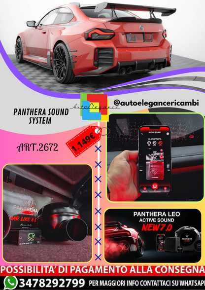 🔥ART.2672 PANTHERA SOUND SYSTEM ADATTO PER BMW  M2 G87🔥