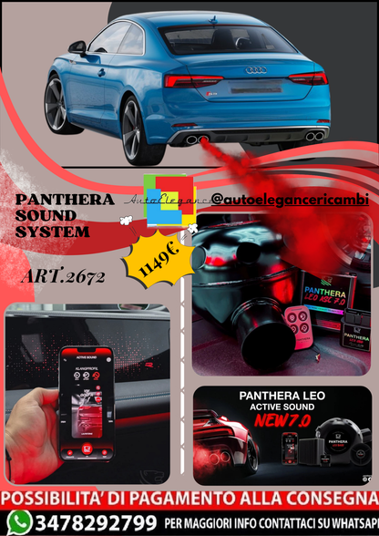 🎀ART.2672 PANTHERA SOUND SYSTEM ADATTO PER  Audi S5 Coupe TDI (2019)🎀